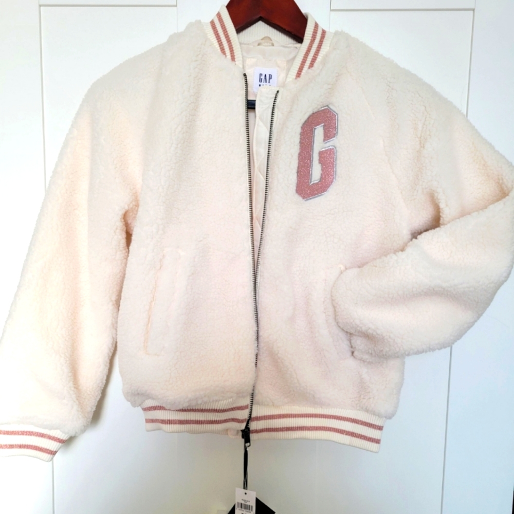 New Gap Sherpa Jacket Bomber Style